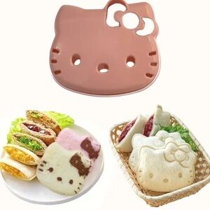 Cute Pink Cat Sandwich Cutter #161